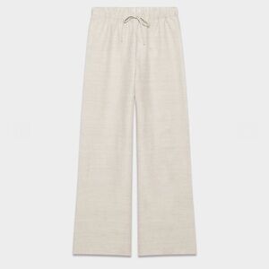 Aritzia CruiseLinen Lodge Pant in Natural Ecru- Large